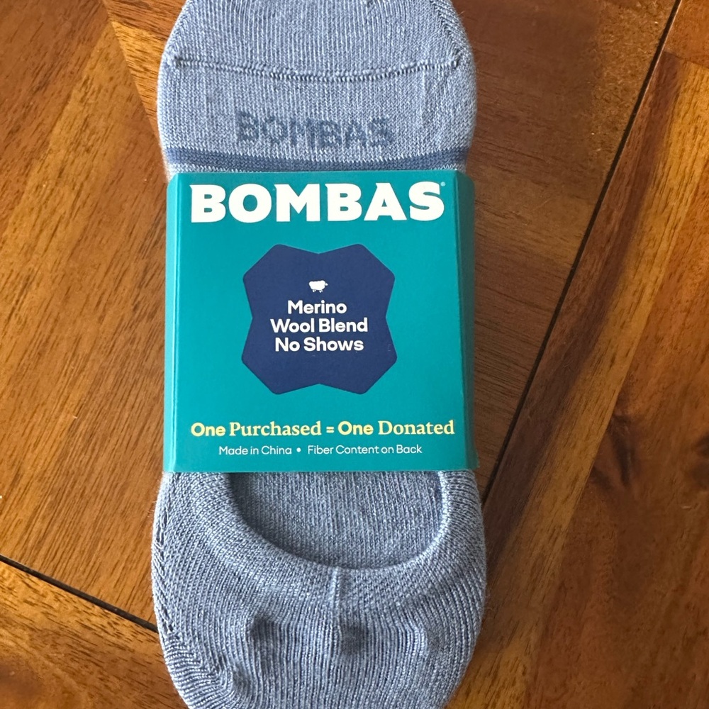 Four pack Bombas no shoe Merino wool blend socks